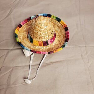 Super Cute Pet Sombrero Sz Small -Medium Dog/Cat/Farm Animal Costume Hat NWOT